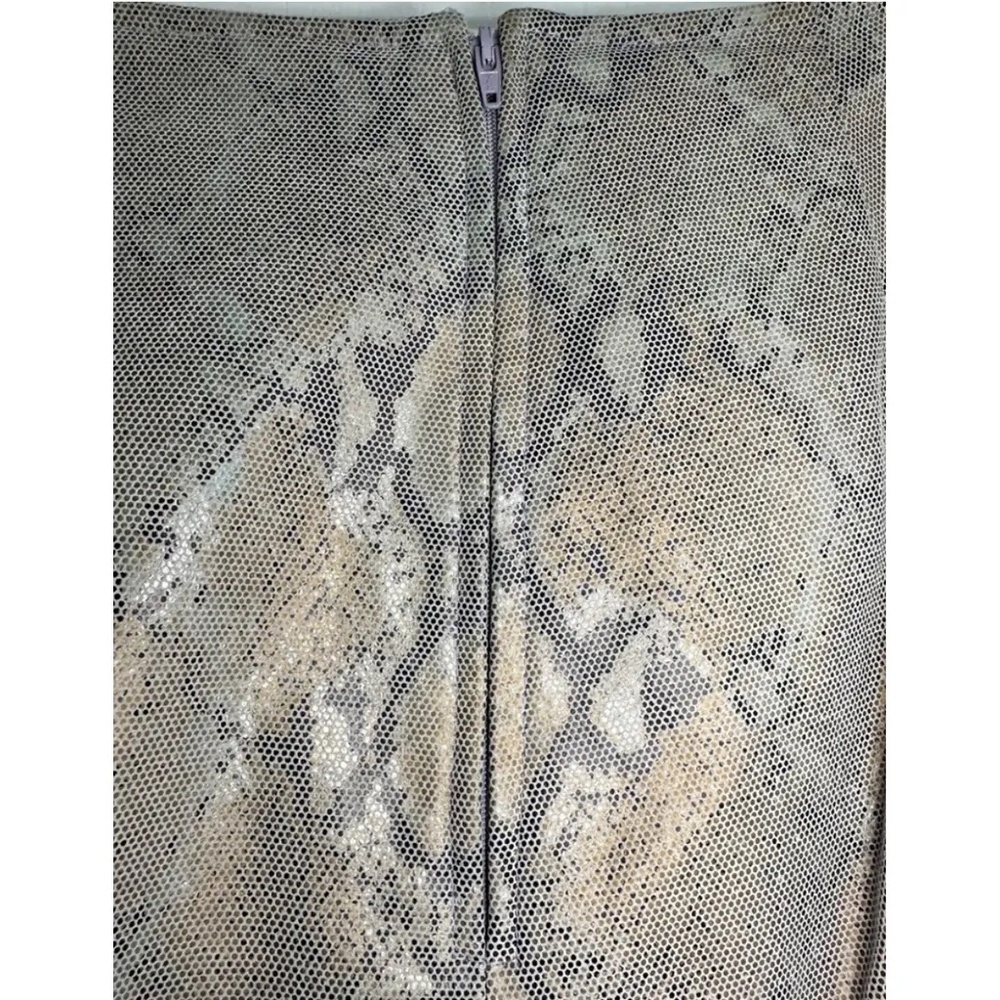 Danier Skirt Leather Iridescent Python/Snakeskin - image 3